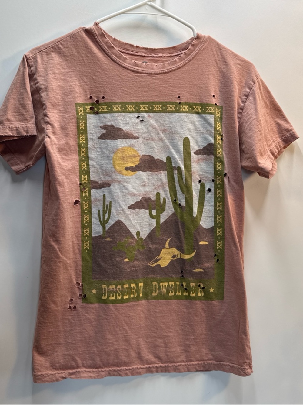 Goodie Two Sleeves Women’s Desert Dweller Distressed Graphic Tee